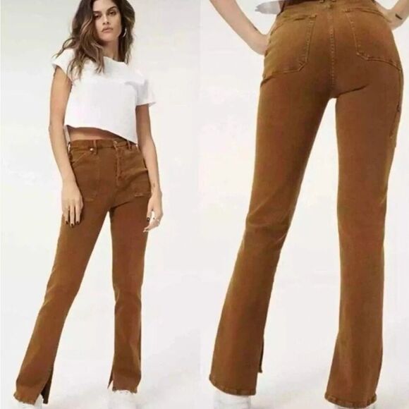 Good American Denim - NWT Good American Jeans Vintage Inspired Brown Size 26